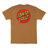 Santa Cruz Classic Dot T-Shirt, Brown Sugar