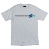 Santa Cruz Other Dot Men's Regular S/S T-Shirt, Heather Grey w/Blue