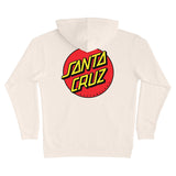 Santa Cruz Classic Dot Pullover Hoodie, Bone