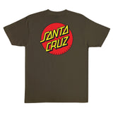 Santa Cruz Classic Dot Mens T-Shirt, Olive