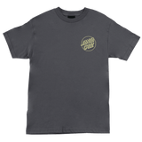 Santa Cruz Opus Dot Regular Men's T-Shirt, Charcoal w/ Safety